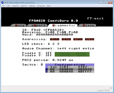 ConfiGuru diagnostic screen